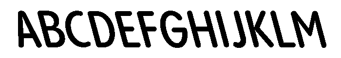 Pangram Sans Rounded Condensed Variable 22 Font UPPERCASE