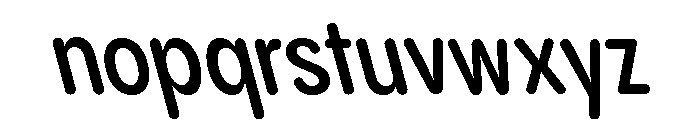 Pangram Sans Rounded Condensed Variable 22 Font LOWERCASE