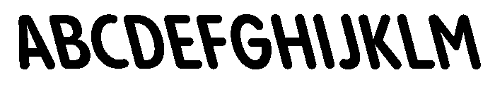 Pangram Sans Rounded Condensed Variable 23 Font UPPERCASE