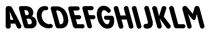 Pangram Sans Rounded Condensed Variable 24 Font UPPERCASE