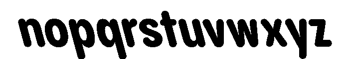 Pangram Sans Rounded Condensed Variable 24 Font LOWERCASE