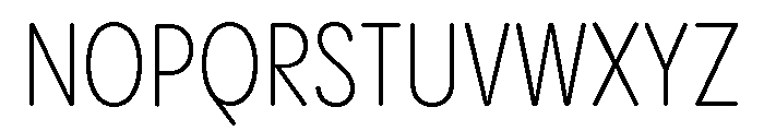 Pangram Sans Rounded Condensed Variable 3 Font UPPERCASE