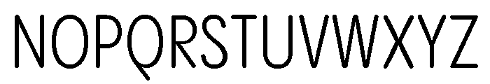Pangram Sans Rounded Condensed Variable 4 Font UPPERCASE