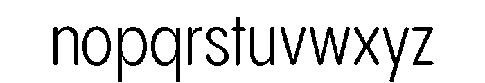 Pangram Sans Rounded Condensed Variable 4 Font LOWERCASE