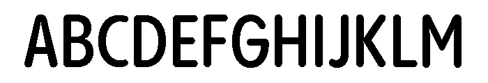 Pangram Sans Rounded Condensed Variable 6 Font UPPERCASE