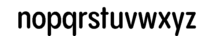 Pangram Sans Rounded Condensed Variable 6 Font LOWERCASE