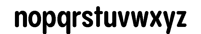 Pangram Sans Rounded Condensed Variable 7 Font LOWERCASE