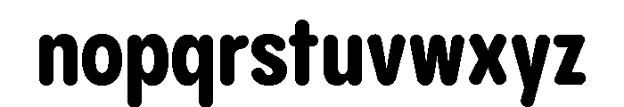 Pangram Sans Rounded Condensed Variable 8 Font LOWERCASE
