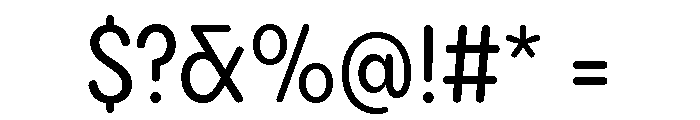 Pangram Sans Rounded Narrow Medium Font OTHER CHARS