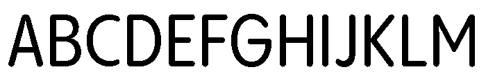 Pangram Sans Rounded Narrow Medium Font UPPERCASE