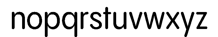 Pangram Sans Rounded Narrow Medium Font LOWERCASE