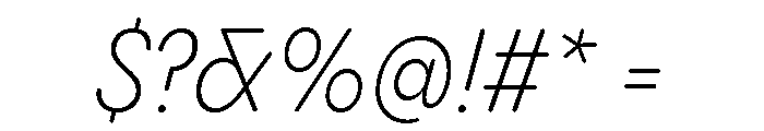 Pangram Sans Rounded Narrow Variable 11 Font OTHER CHARS