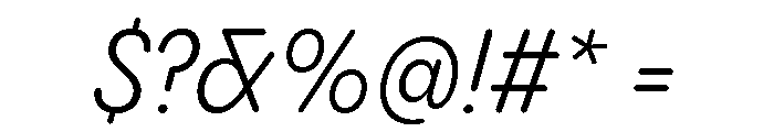 Pangram Sans Rounded Narrow Variable 12 Font OTHER CHARS