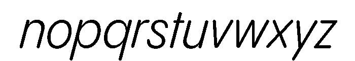 Pangram Sans Rounded Narrow Variable 12 Font LOWERCASE