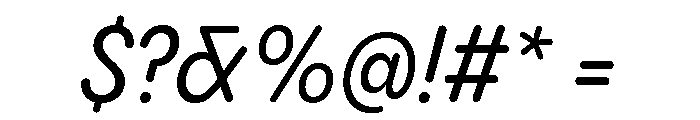Pangram Sans Rounded Narrow Variable 13 Font OTHER CHARS