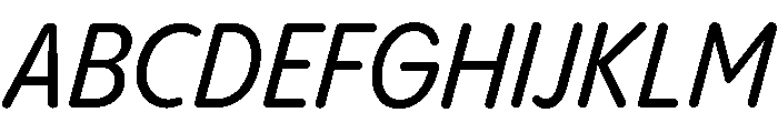 Pangram Sans Rounded Narrow Variable 13 Font UPPERCASE