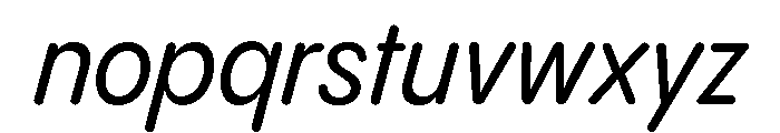 Pangram Sans Rounded Narrow Variable 13 Font LOWERCASE