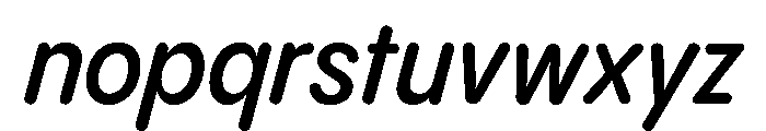 Pangram Sans Rounded Narrow Variable 14 Font LOWERCASE