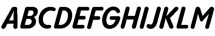 Pangram Sans Rounded Narrow Variable 15 Font UPPERCASE