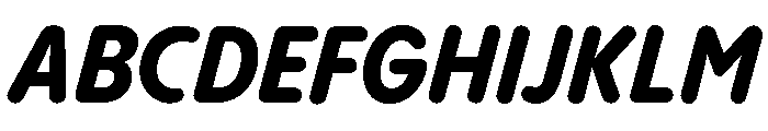 Pangram Sans Rounded Narrow Variable 16 Font UPPERCASE