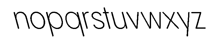 Pangram Sans Rounded Narrow Variable 19 Font LOWERCASE