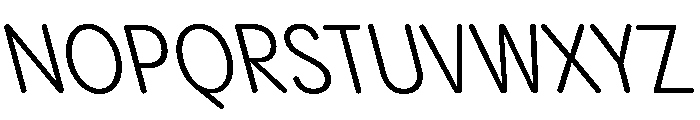 Pangram Sans Rounded Narrow Variable 20 Font UPPERCASE