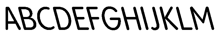 Pangram Sans Rounded Narrow Variable 21 Font UPPERCASE