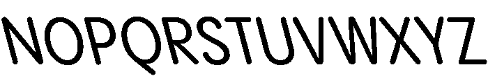 Pangram Sans Rounded Narrow Variable 21 Font UPPERCASE
