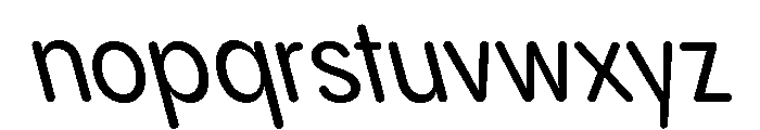 Pangram Sans Rounded Narrow Variable 21 Font LOWERCASE