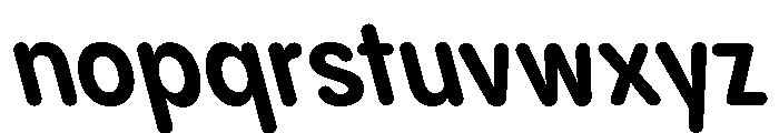 Pangram Sans Rounded Narrow Variable 23 Font LOWERCASE
