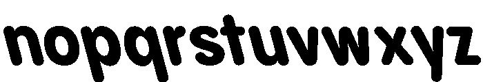 Pangram Sans Rounded Narrow Variable 24 Font LOWERCASE