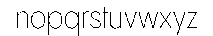Pangram Sans Rounded Narrow Variable 2 Font LOWERCASE