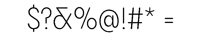 Pangram Sans Rounded Narrow Variable 3 Font OTHER CHARS