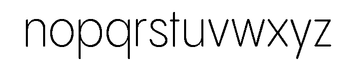 Pangram Sans Rounded Narrow Variable 3 Font LOWERCASE