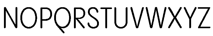 Pangram Sans Rounded Narrow Variable 4 Font UPPERCASE