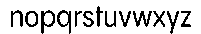 Pangram Sans Rounded Narrow Variable 5 Font LOWERCASE
