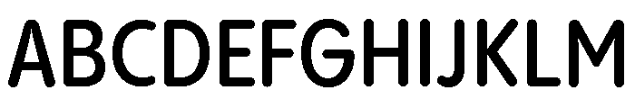 Pangram Sans Rounded Narrow Variable 6 Font UPPERCASE