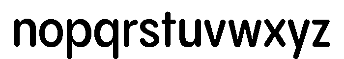Pangram Sans Rounded Narrow Variable 6 Font LOWERCASE