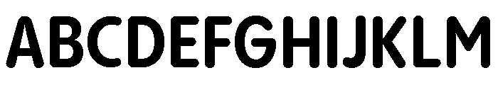Pangram Sans Rounded Narrow Variable 7 Font UPPERCASE