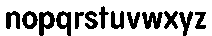 Pangram Sans Rounded Narrow Variable 7 Font LOWERCASE