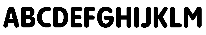 Pangram Sans Rounded Narrow Variable 8 Font UPPERCASE
