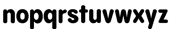 Pangram Sans Rounded Narrow Variable 8 Font LOWERCASE