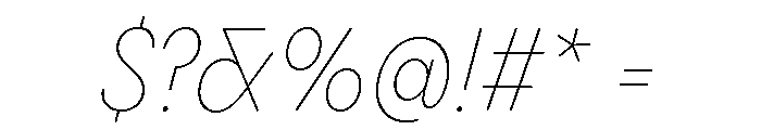 Pangram Sans Rounded Narrow Variable 9 Font OTHER CHARS
