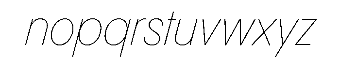 Pangram Sans Rounded Narrow Variable 9 Font LOWERCASE