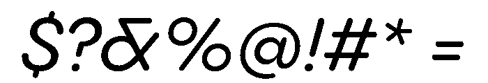 Pangram Sans Rounded Normal Variable 13 Font OTHER CHARS