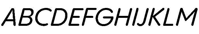 Pangram Sans Rounded Normal Variable 13 Font UPPERCASE