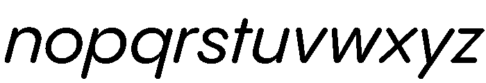 Pangram Sans Rounded Normal Variable 13 Font LOWERCASE