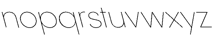 Pangram Sans Rounded Normal Variable 17 Font LOWERCASE