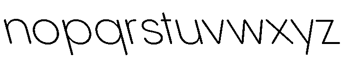 Pangram Sans Rounded Normal Variable 19 Font LOWERCASE