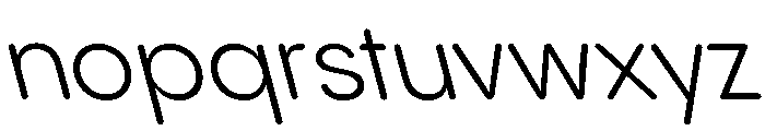 Pangram Sans Rounded Normal Variable 20 Font LOWERCASE